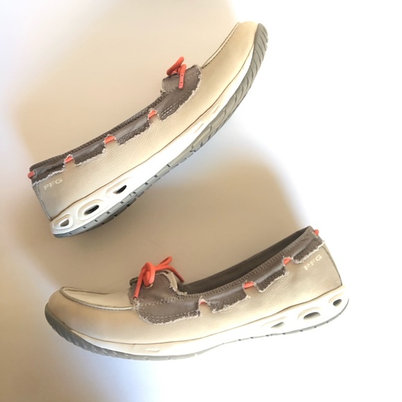 Columbia Women’s Gray/Tan Sunvent PFG Boat Shoes - Picture 3 of 8
